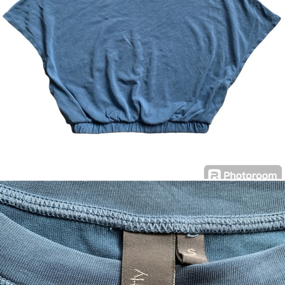 Sweaty Betty Peaceful Split Blue Crop Top S - Picture 2 of 2